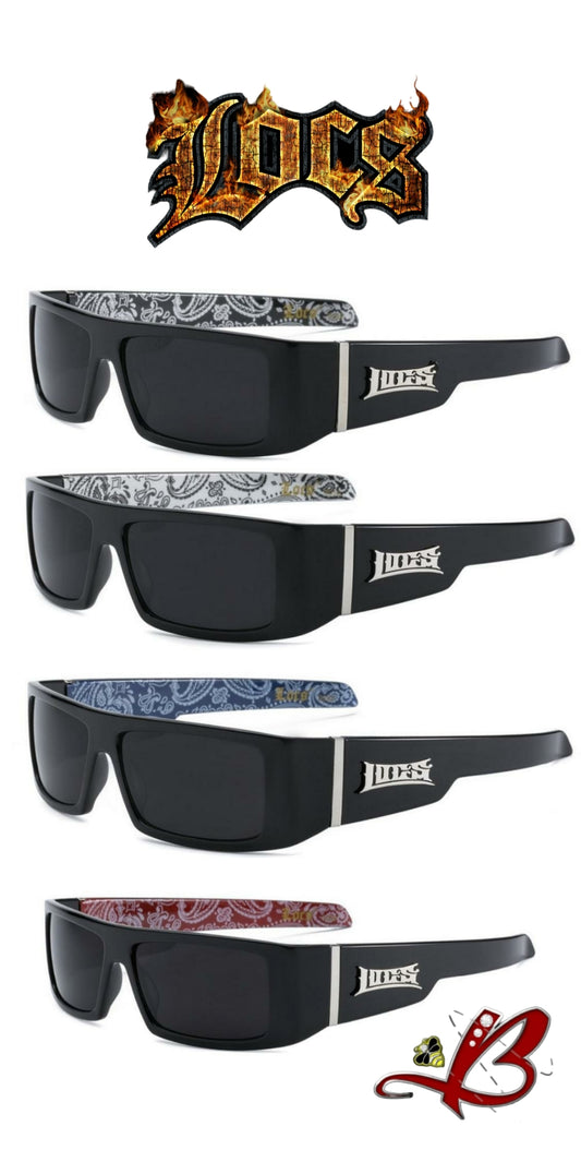 Locs Bandana pattern Square Sunglasses