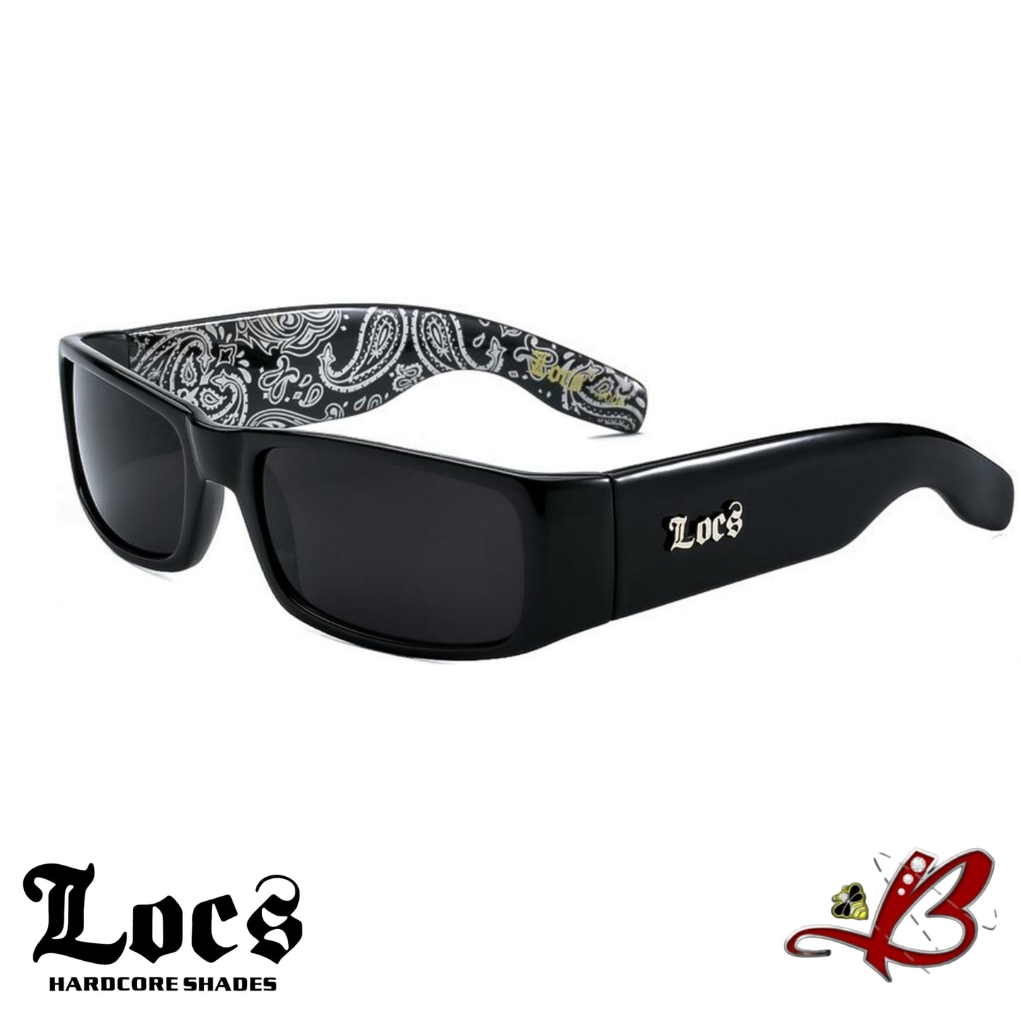 LOCS BANDANA Sunglasses | Classic Gangster Cholo Mad Dog OG Eyewear