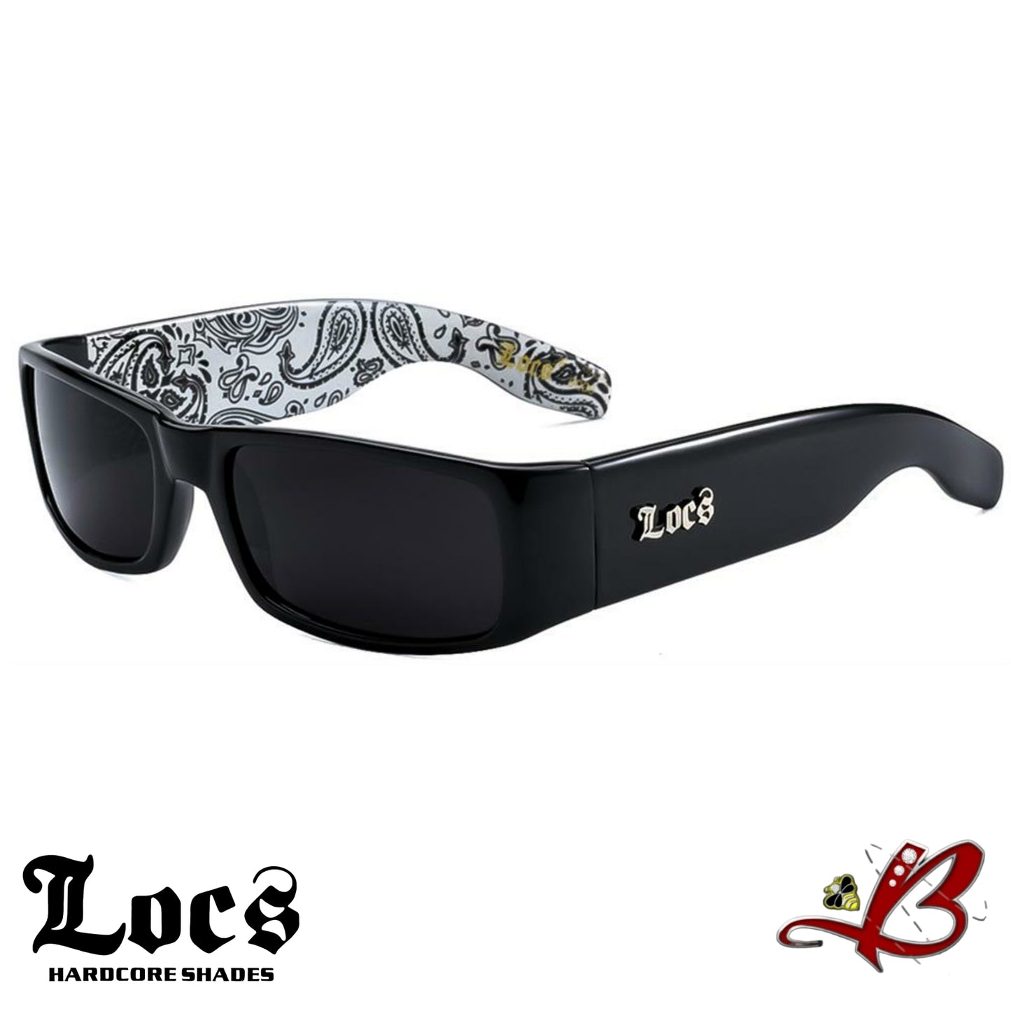 LOCS BANDANA Sunglasses | Classic Gangster Cholo Mad Dog OG Eyewear