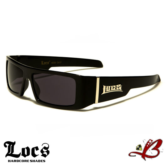 Locs OG Black Signature Lowrider Flat Top Gangster Hardcore Shades Sunglasses