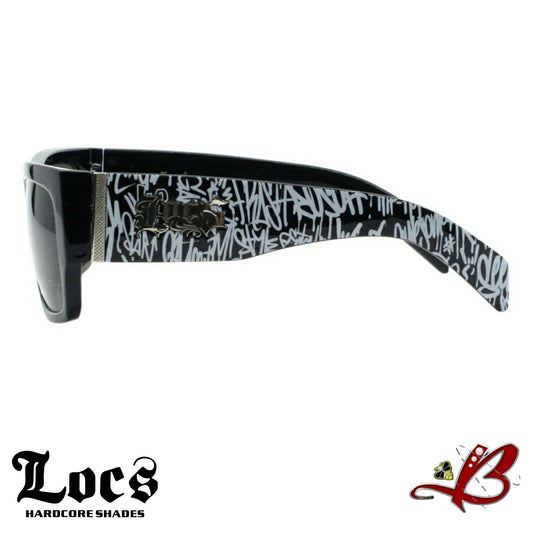 Locs Graffiti OG Thick Arm Horn Frame Hardcore Shades