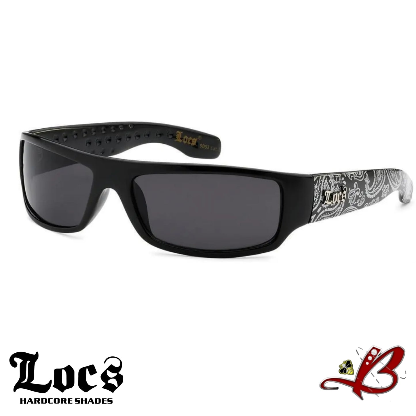 LOCS Hardcore Gangster Bandana Shades Flat Top OG Sunglasses