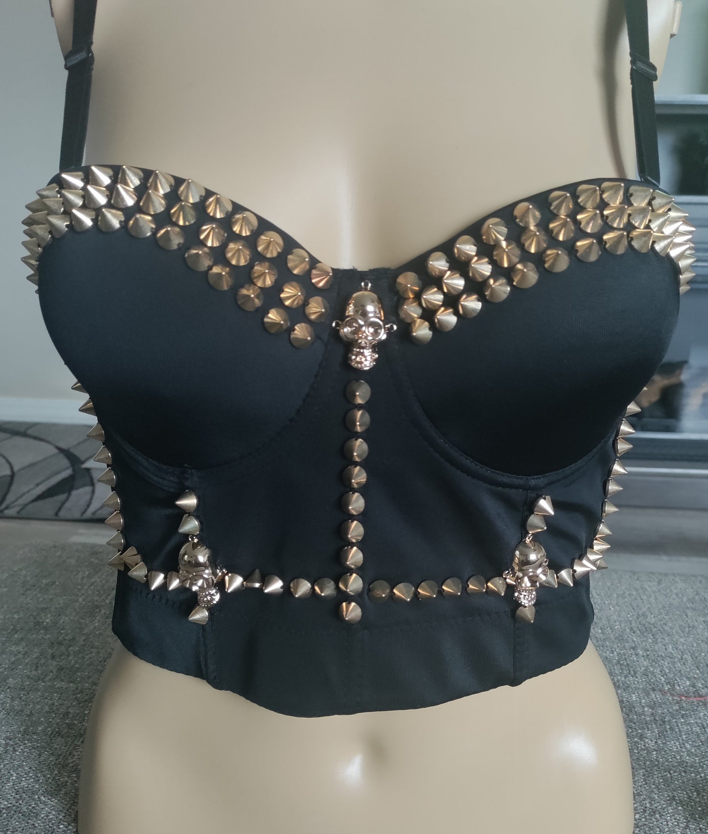 Golden Spike & Skull Bustier