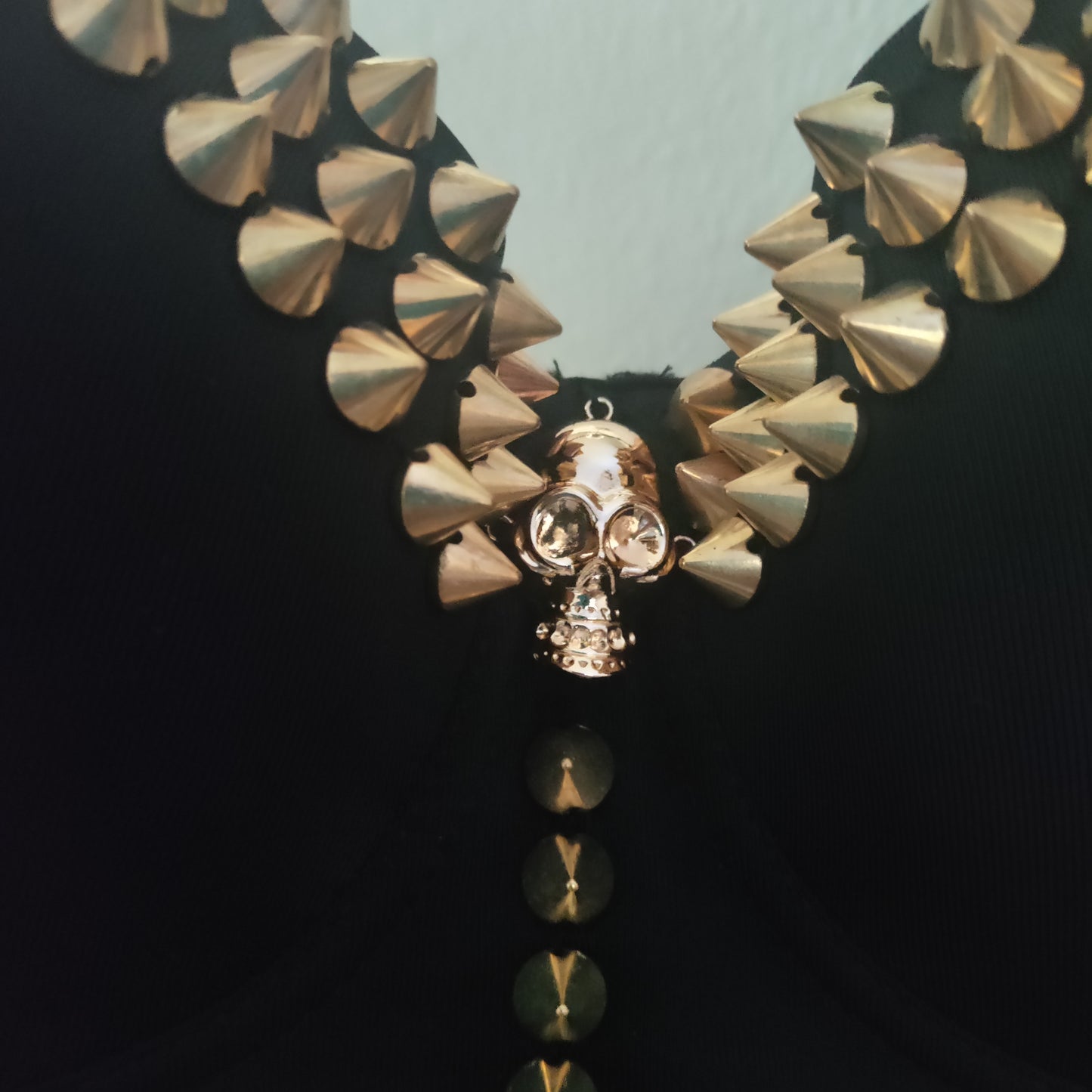 Golden Spike & Skull Bustier