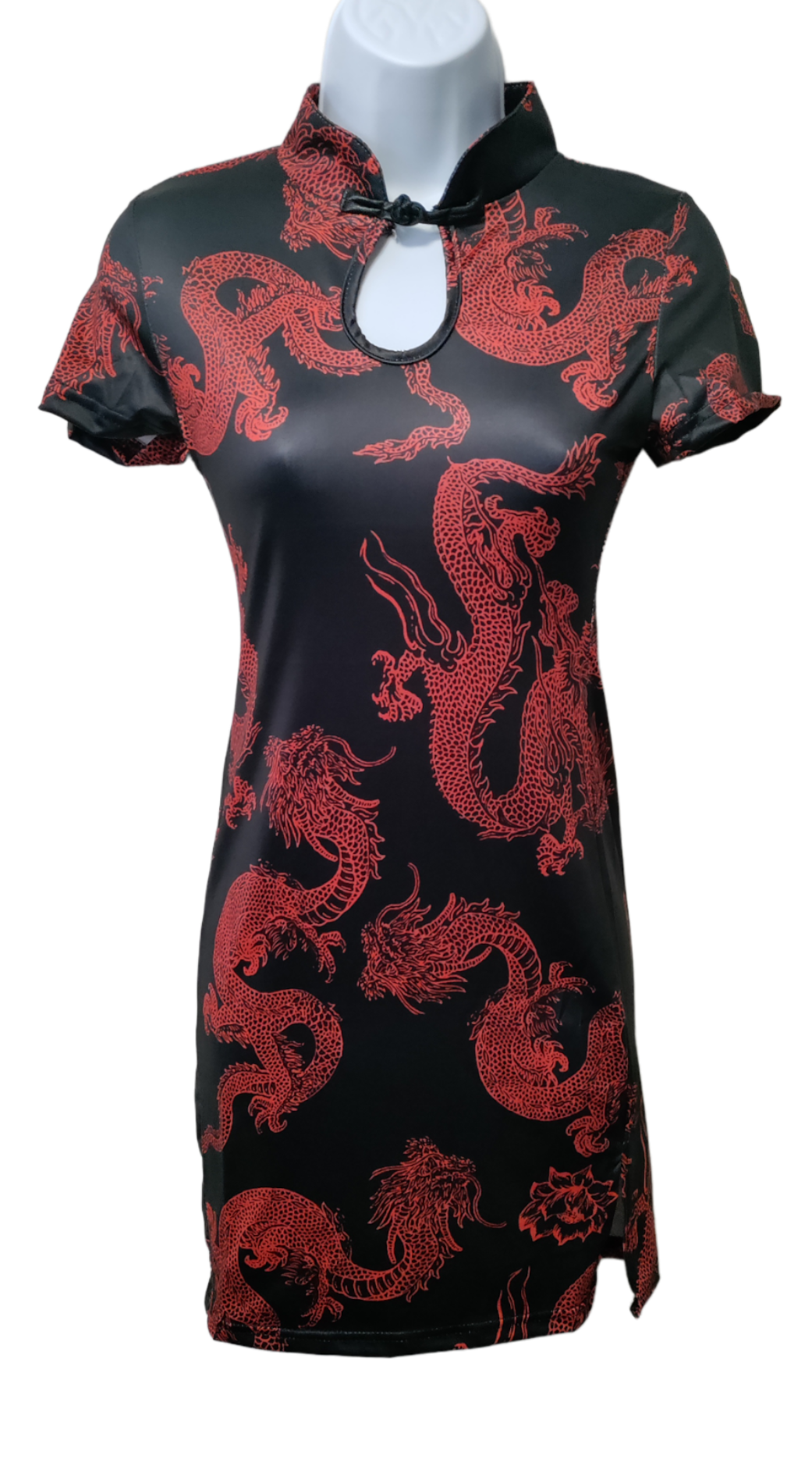 "Enter the Dragon" reverseable bodycon mini dress