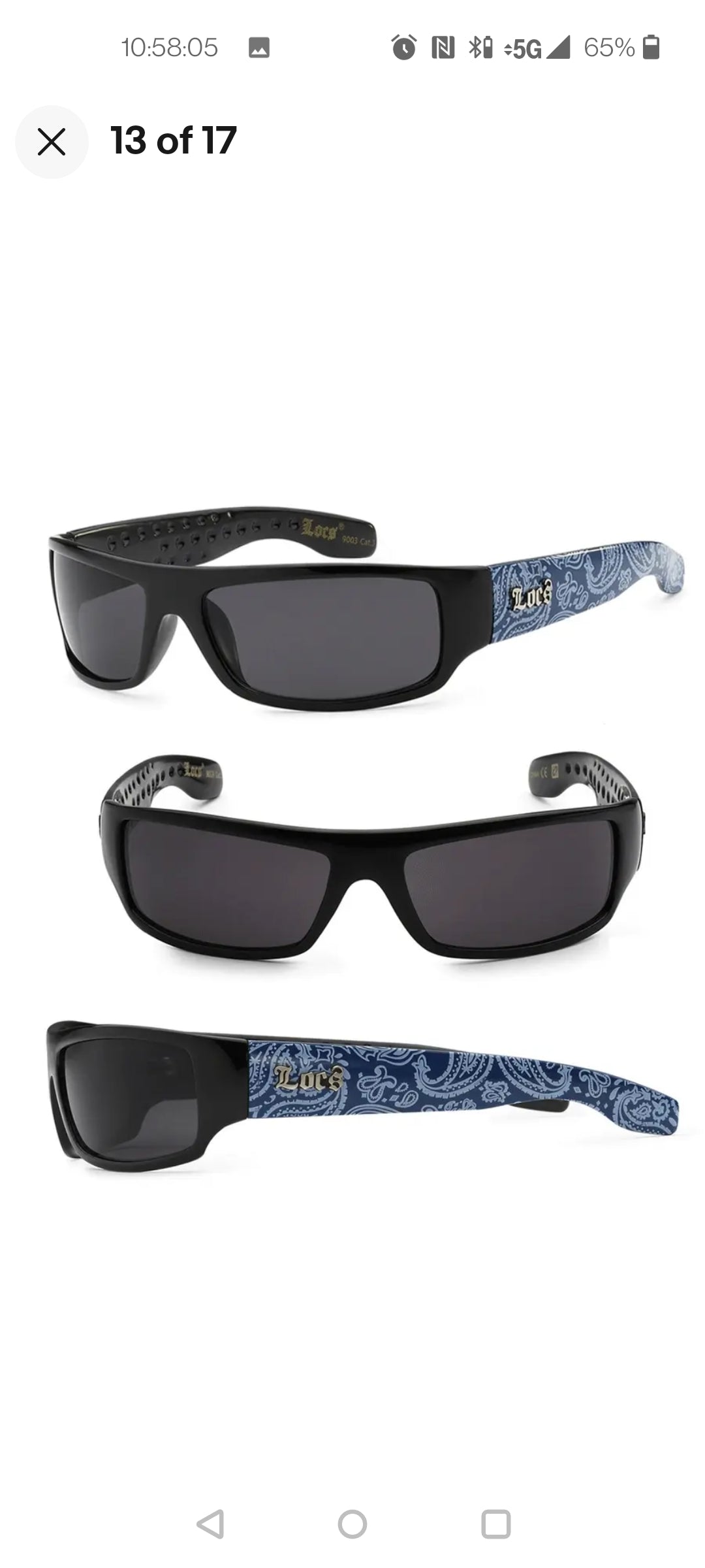LOCS Hardcore Gangster Bandana Shades Flat Top OG Sunglasses