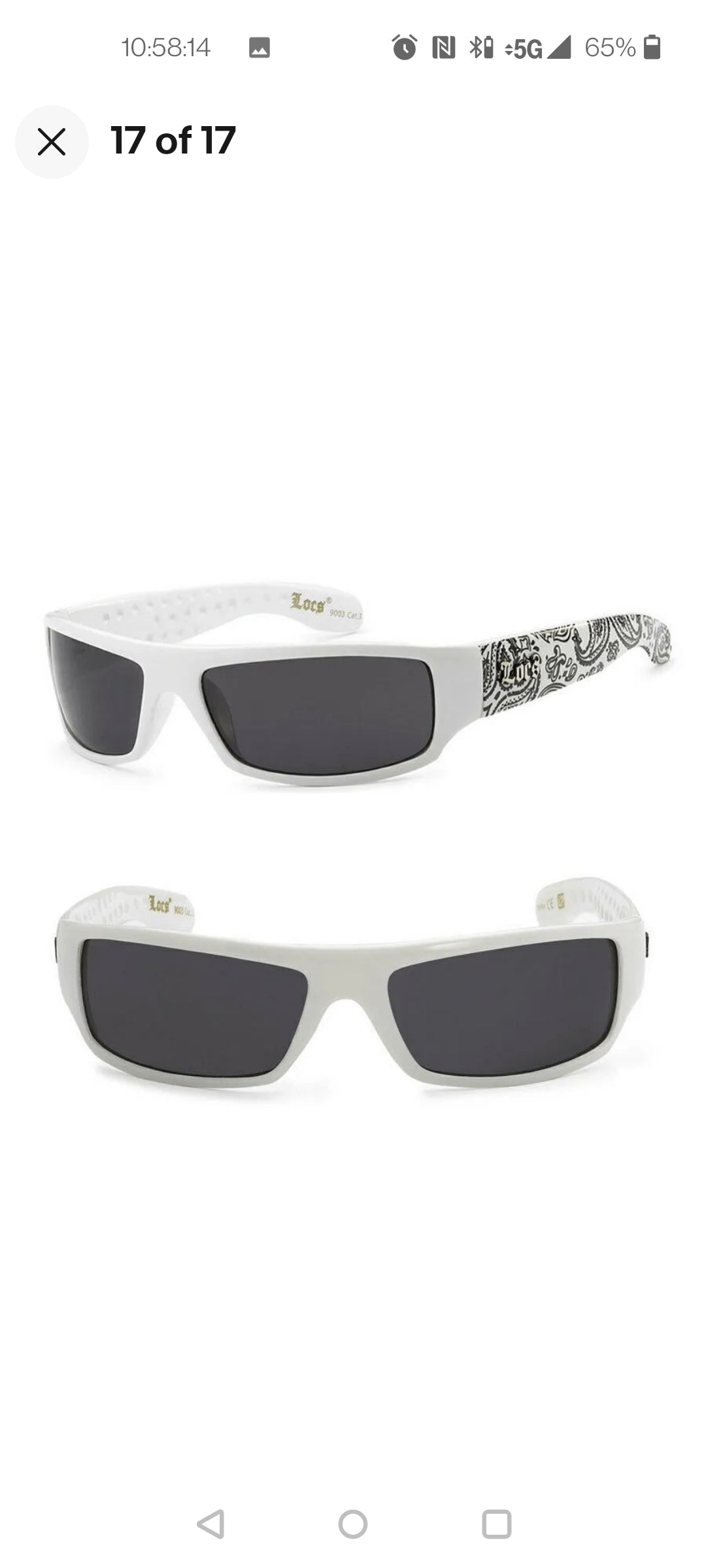 LOCS Hardcore Gangster Bandana Shades Flat Top OG Sunglasses