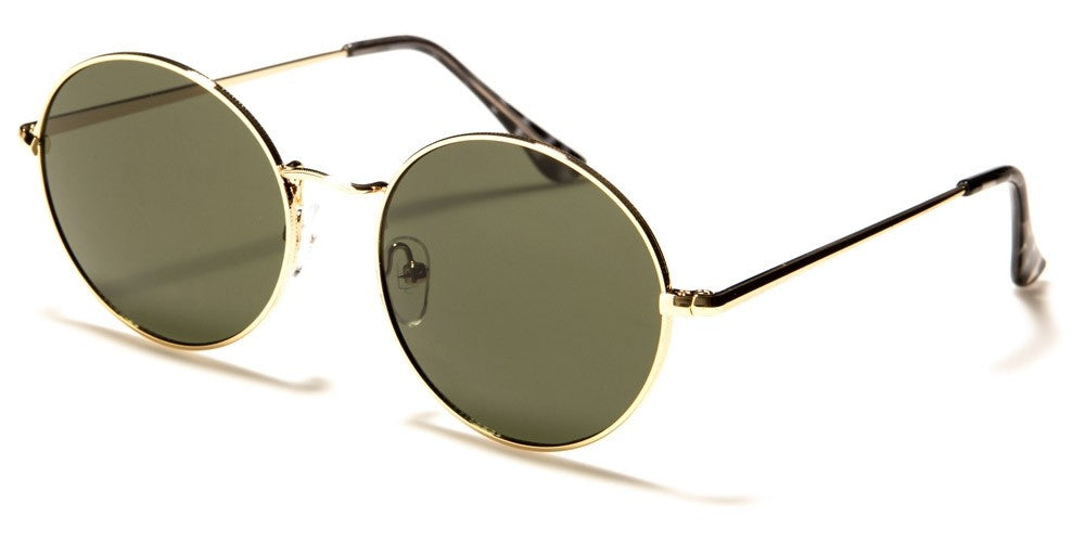 Lennon McCartney 60's Style Retro Vintage Round Metal Full Frame Sunglasses