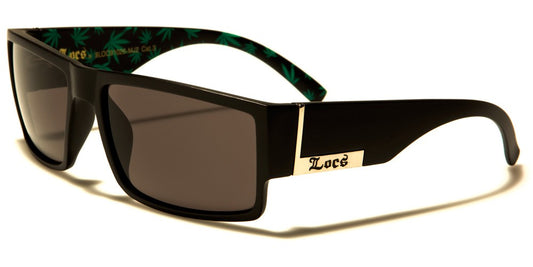 LOCS Cannabis Pattern Sunglasses
