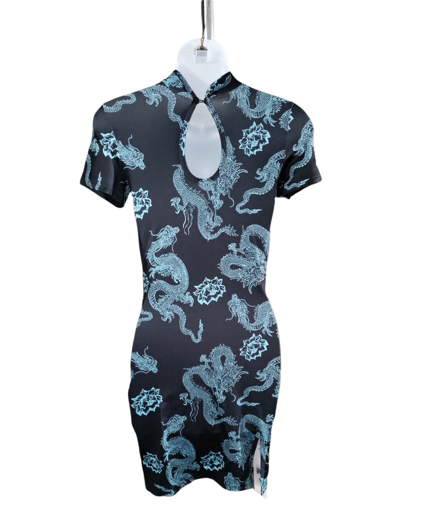 "Enter the Dragon" reverseable bodycon mini dress