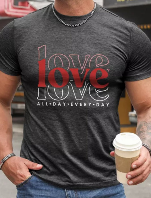 "Love, Love, Love" Tee