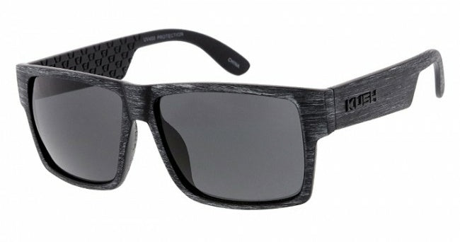 Mens KUSH Classic Horn Rimmed Wood Print Sunglasses