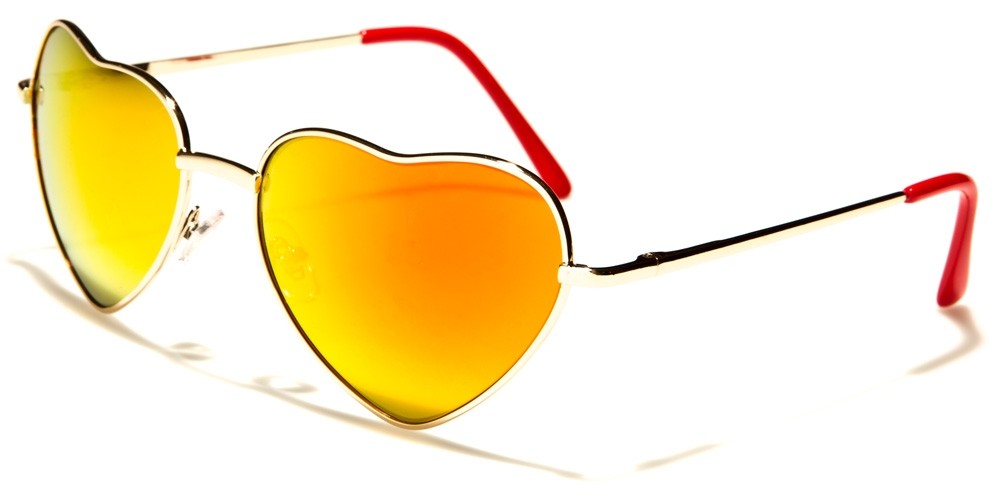 Mirrored Heart Shaped sunglasses
