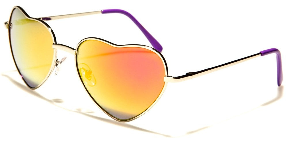 Mirrored Heart Shaped sunglasses