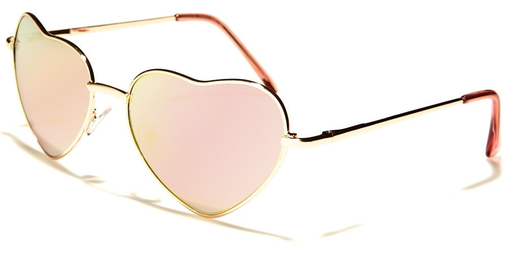 Mirrored Heart Shaped sunglasses