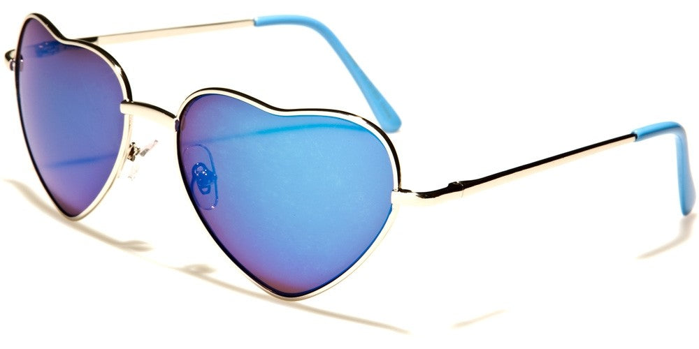Mirrored Heart Shaped sunglasses