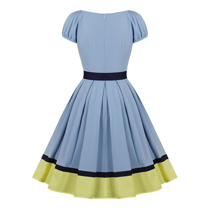 "Baby Blue" Vintage 50's Style Swing Dress