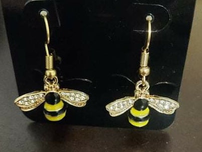 Bee-utiful Queen Honeybee Earrings