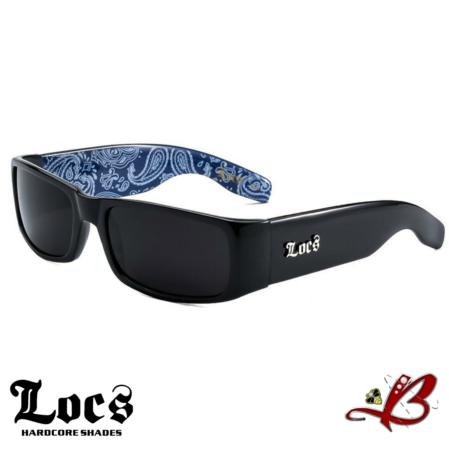 LOCS BANDANA Sunglasses | Classic Gangster Cholo Mad Dog OG Eyewear