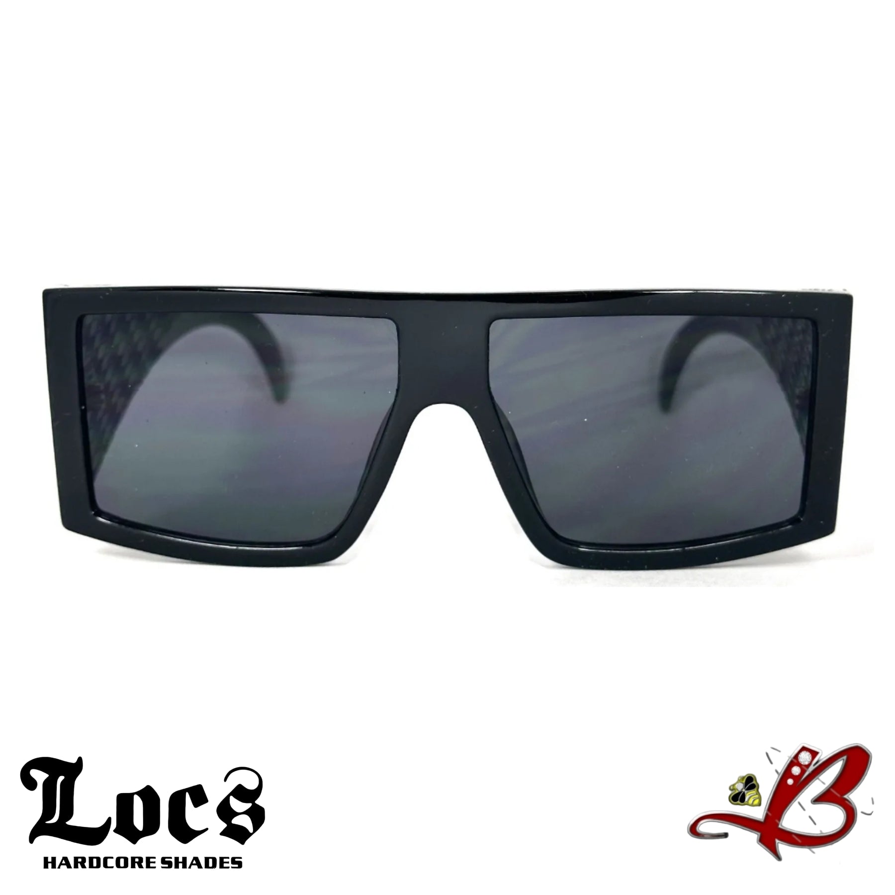 Locs Men’s Bandana Print Sunglasses – Hardcore Gangster Style Shades With UV Protection