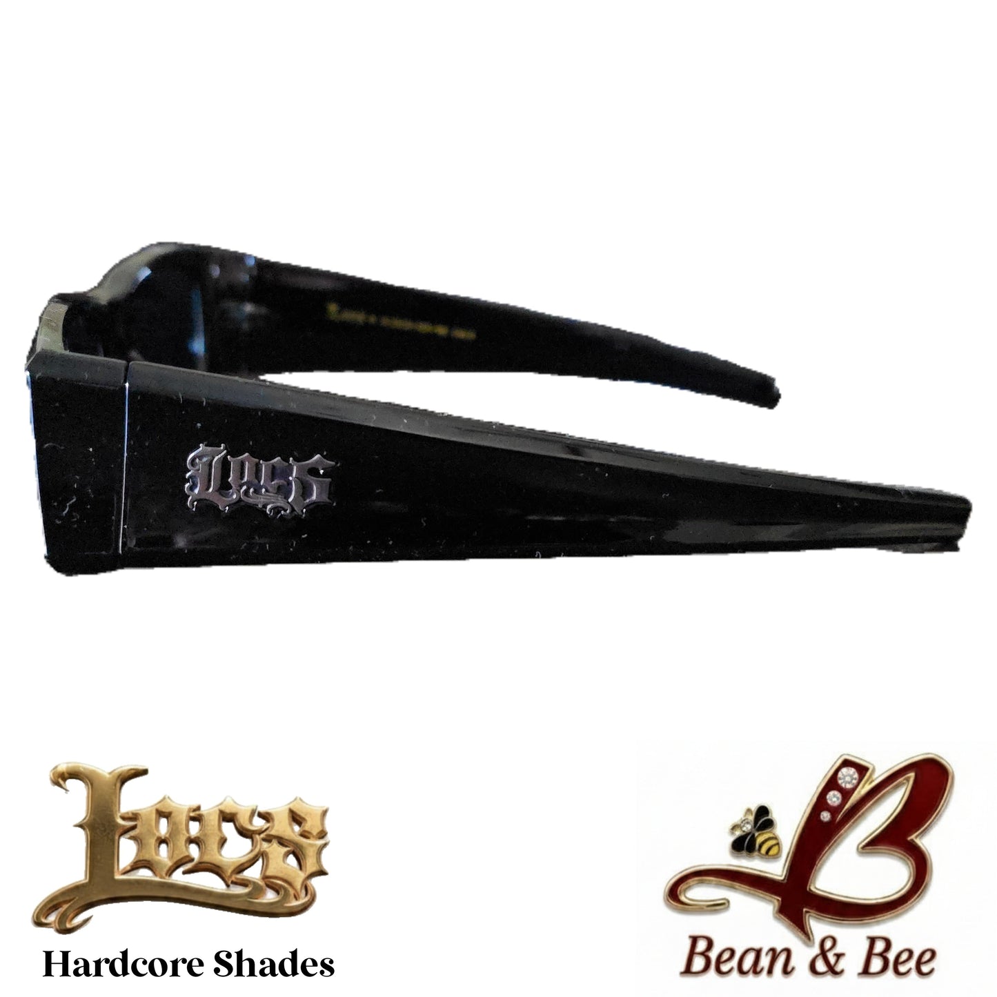 Locs Hawaiian Heatwave Hardcore Sunglasses | Dark Black Out Shades | Heavy Duty West Coast Island Style UV400 91307
