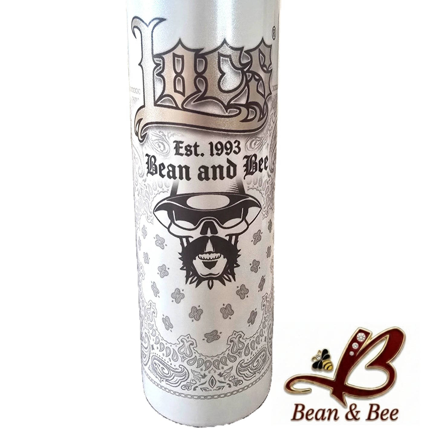 Locs Hardcore Shades Limited Edition 30oz Printed Aluminum Tumbler with Metal Straw