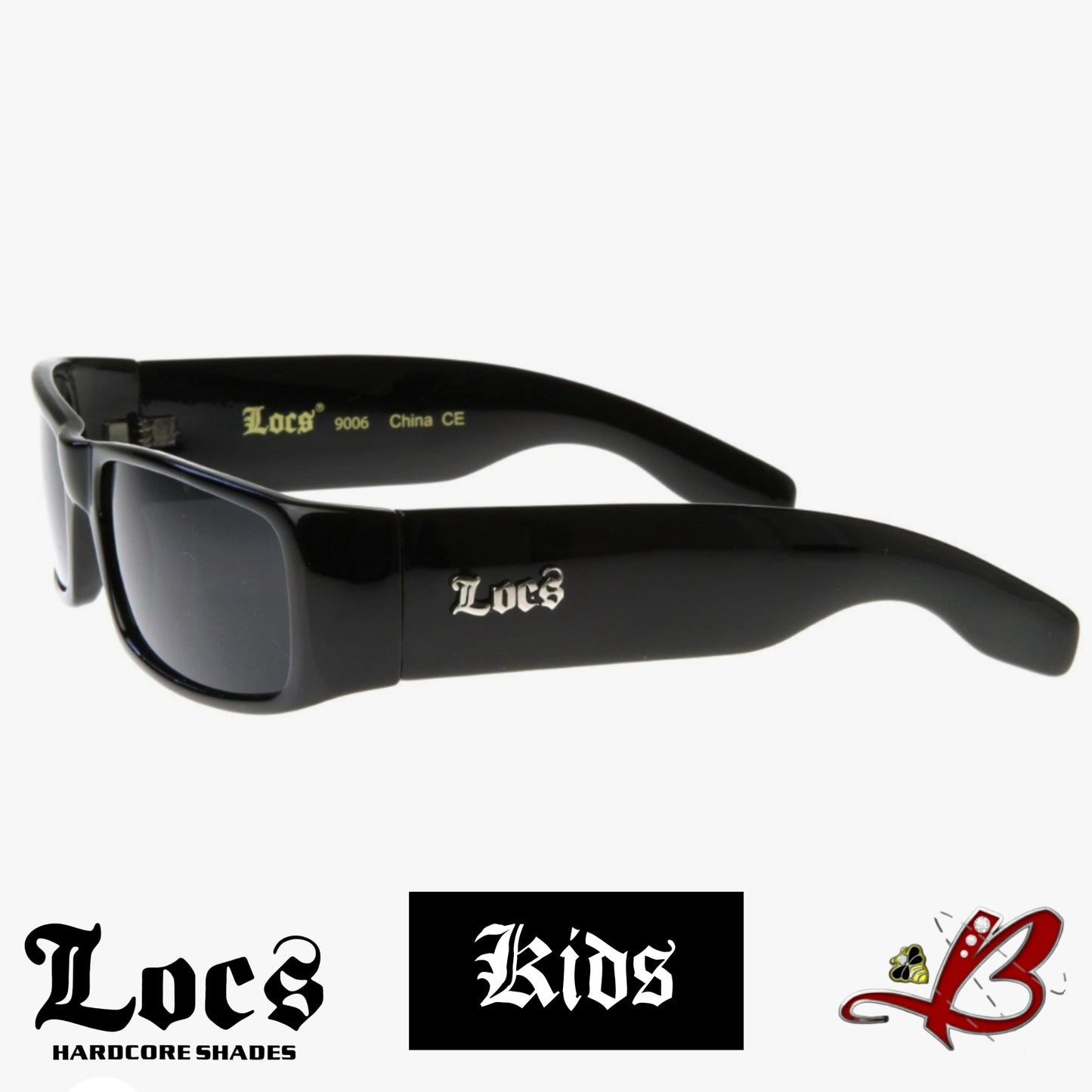 LOCS Kids Size Classic Gangster Cholo Mad Dog Shades OG Eyewear Children's Sunglasses | Original & Authentic Locs