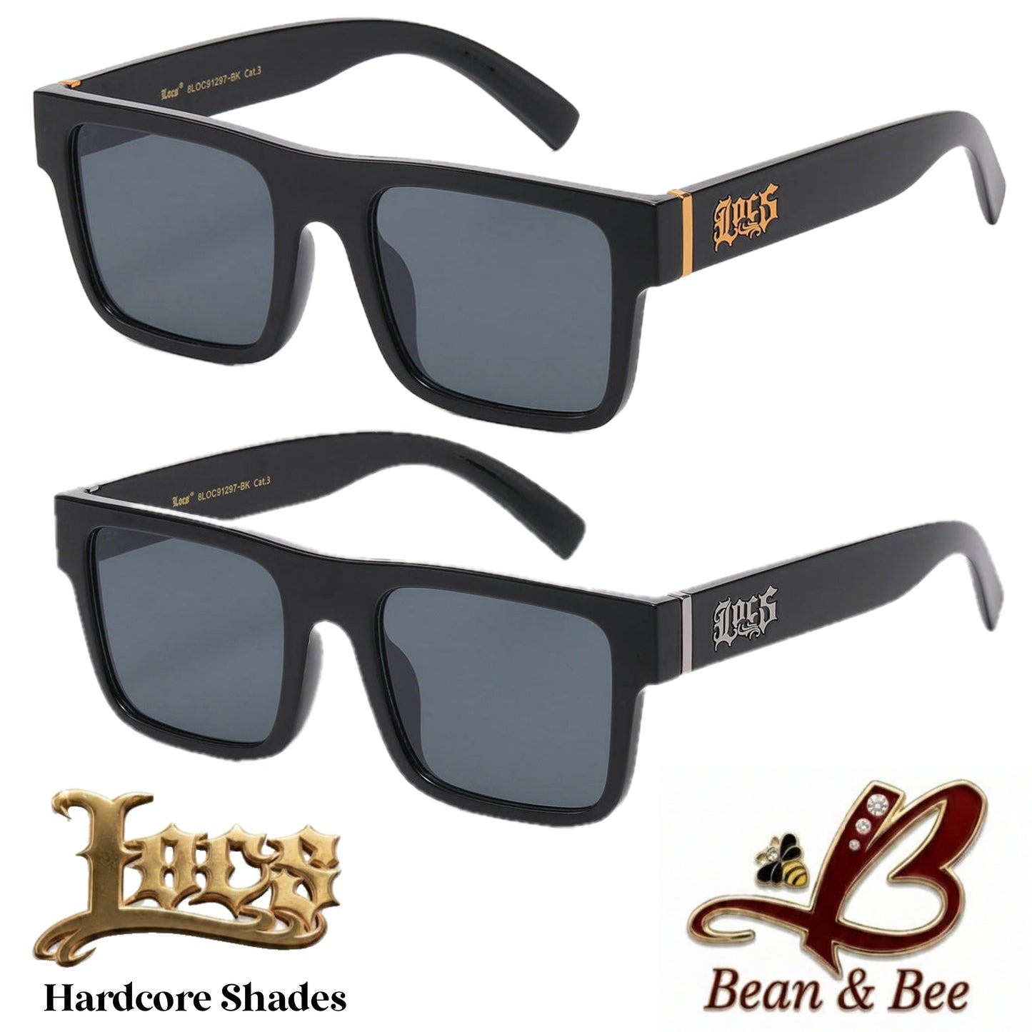 LOCS Barrio Block Hardcore Shades Sunglasses