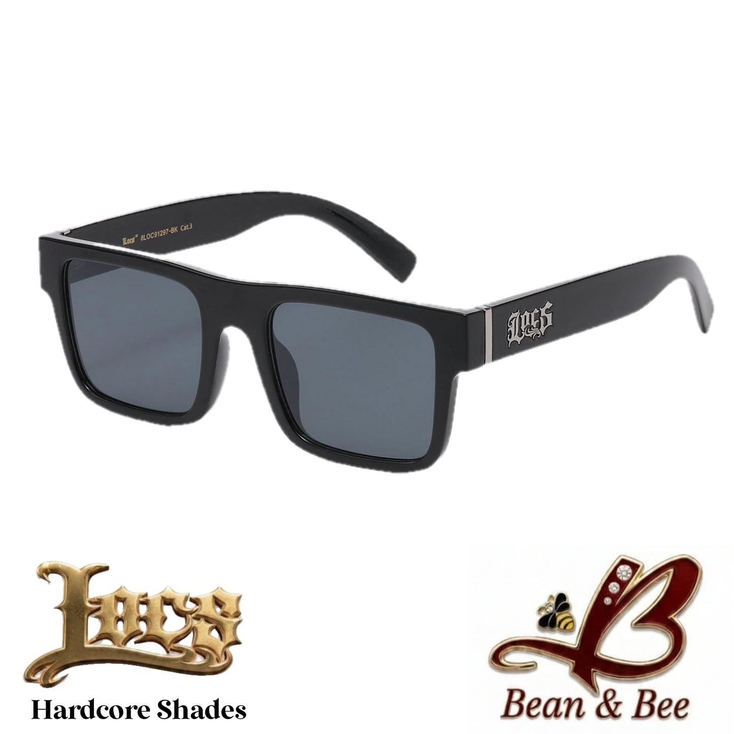LOCS Barrio Block Hardcore Shades Sunglasses