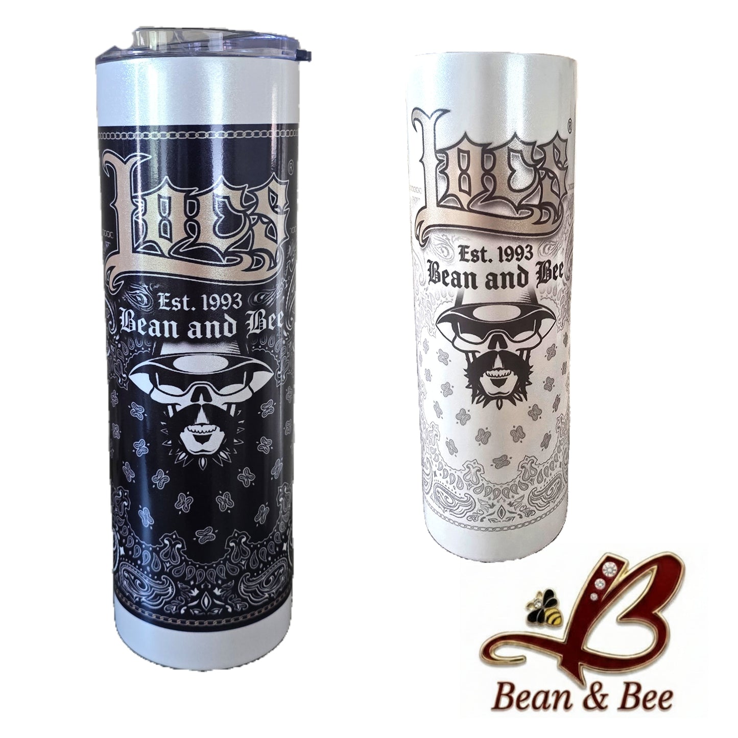 Locs Hardcore Shades Limited Edition 30oz Printed Aluminum Tumbler with Metal Straw