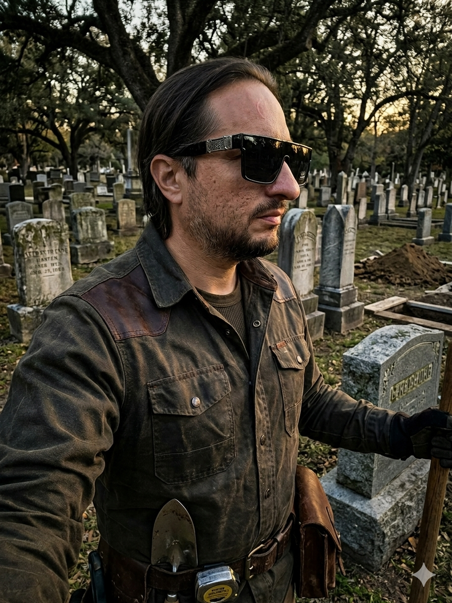 LOCS Gravedigger Hardcore Shades | New Syle Logo Design   Featuring the Iconic Gothic Metal Logo in Crypt Chrome (Silver) Tombstone Gold | Bold New Shield Frame Design – Genuine Authentic Locs Classic 8LOC91324-BK