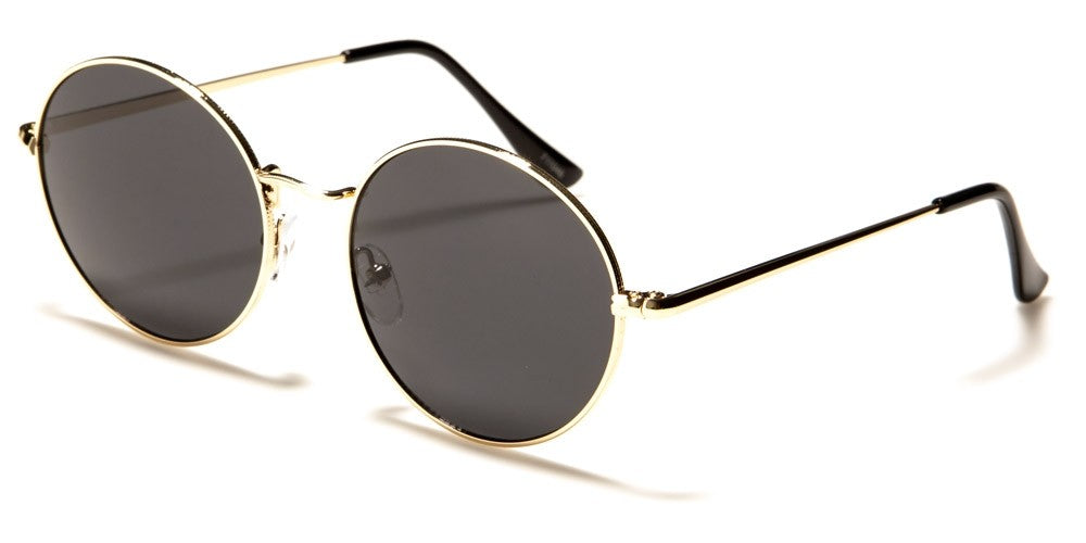 Lennon McCartney 60's Style Retro Vintage Round Metal Full Frame Sunglasses