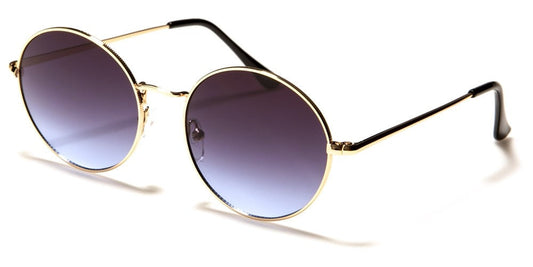 Lennon McCartney 60's Style Retro Vintage Round Metal Full Frame Sunglasses