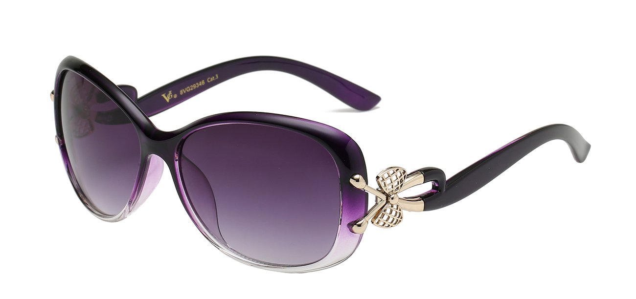 VG Brand Classy Small Oval Bow/Bee Women's Sunglasses