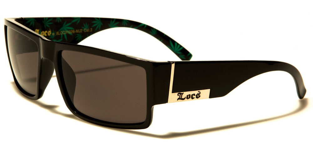 LOCS Cannabis Pattern Sunglasses